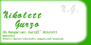 nikolett gurzo business card